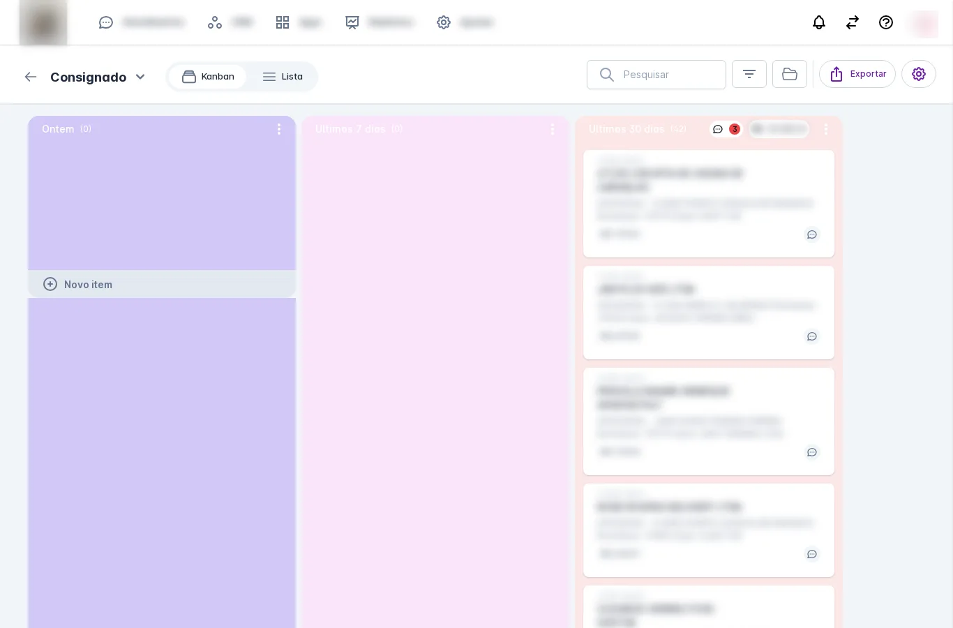 Configuração real: Painéis com cores por coluna