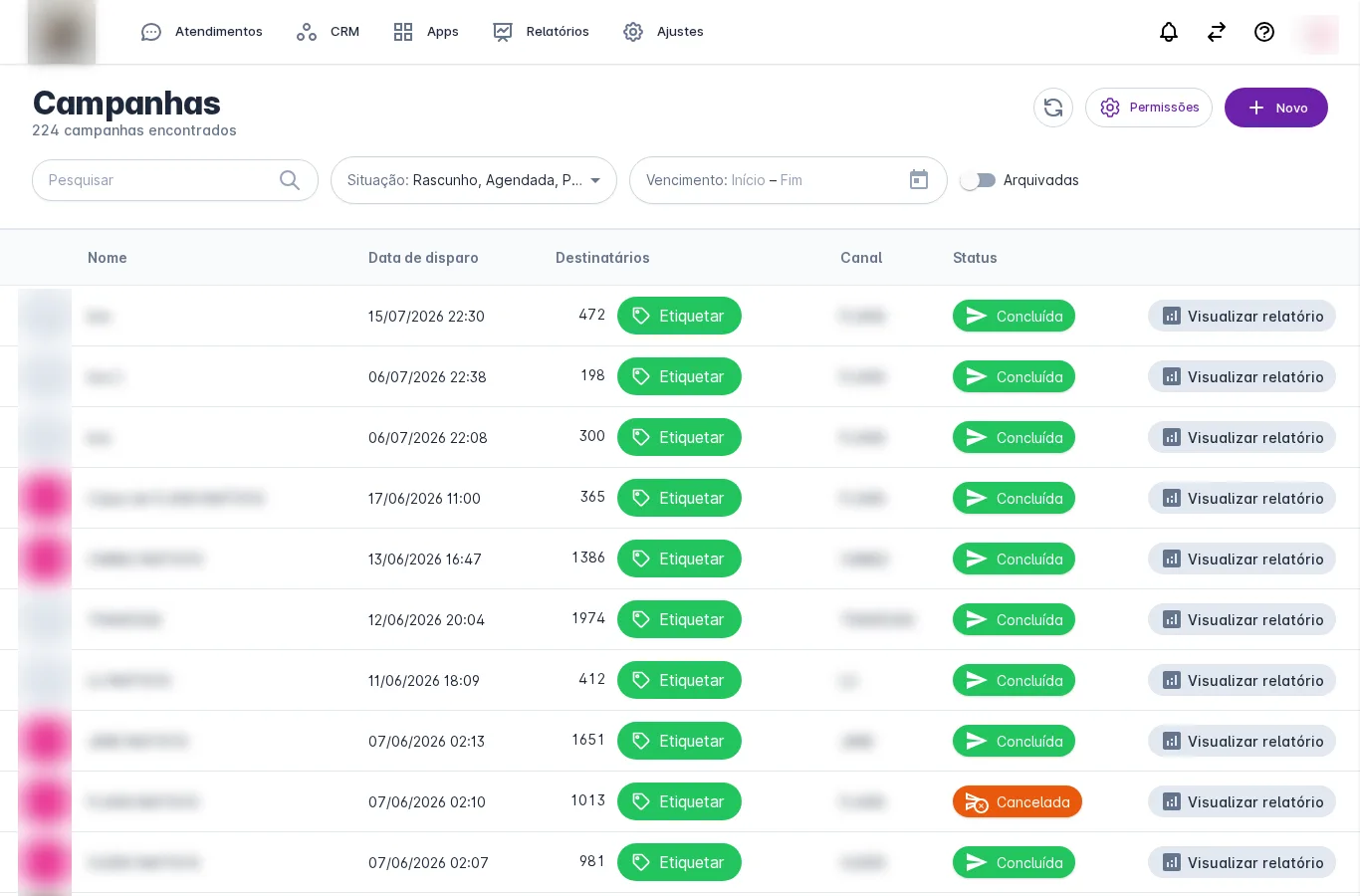 Configuração real: Etiquetar campanhas