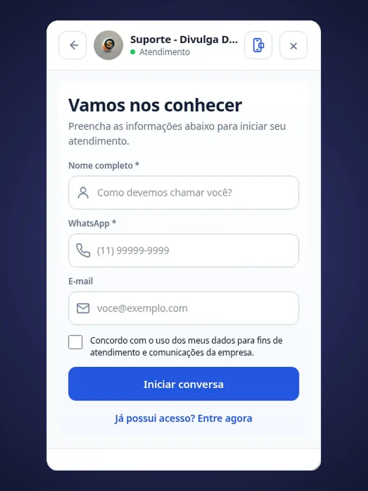 Arte do módulo WEBCHAT